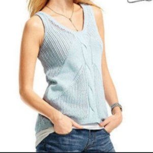CAbi Sea Spray Knit Sleeveless Sweater (Style 197)